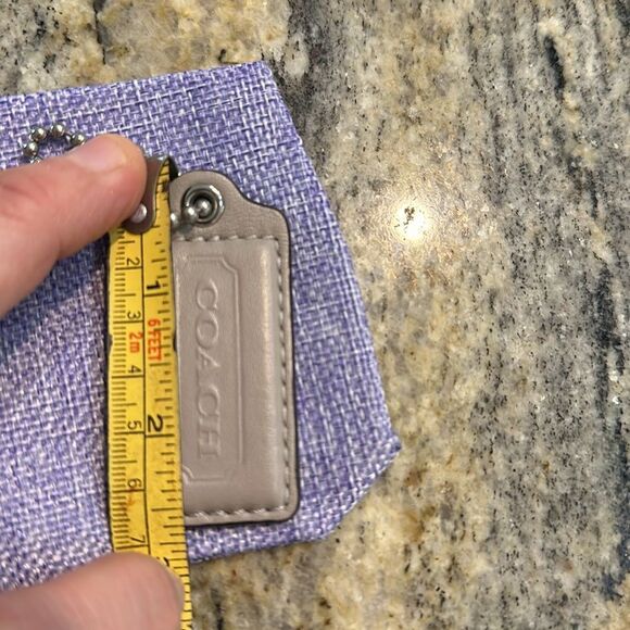 Coach Hang Tag Replacement Piece Leather Gray - Picture 4 of 4